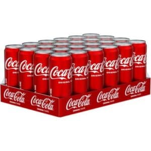 Coca-Cola Original Classic Coke 330ml Can Pack of 24